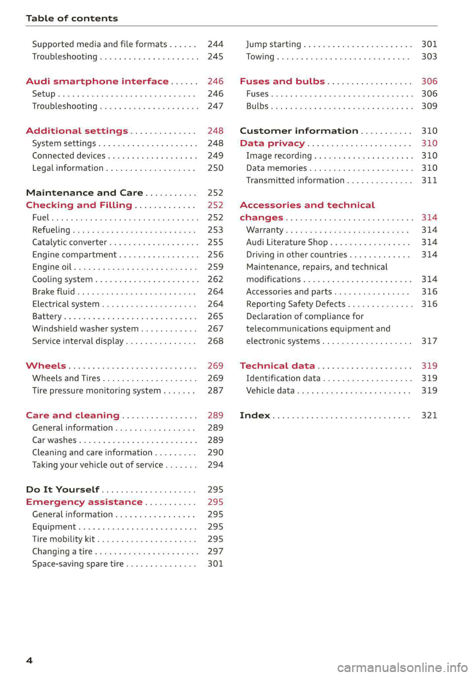 AUDI A8 2019  Owners Manual 
