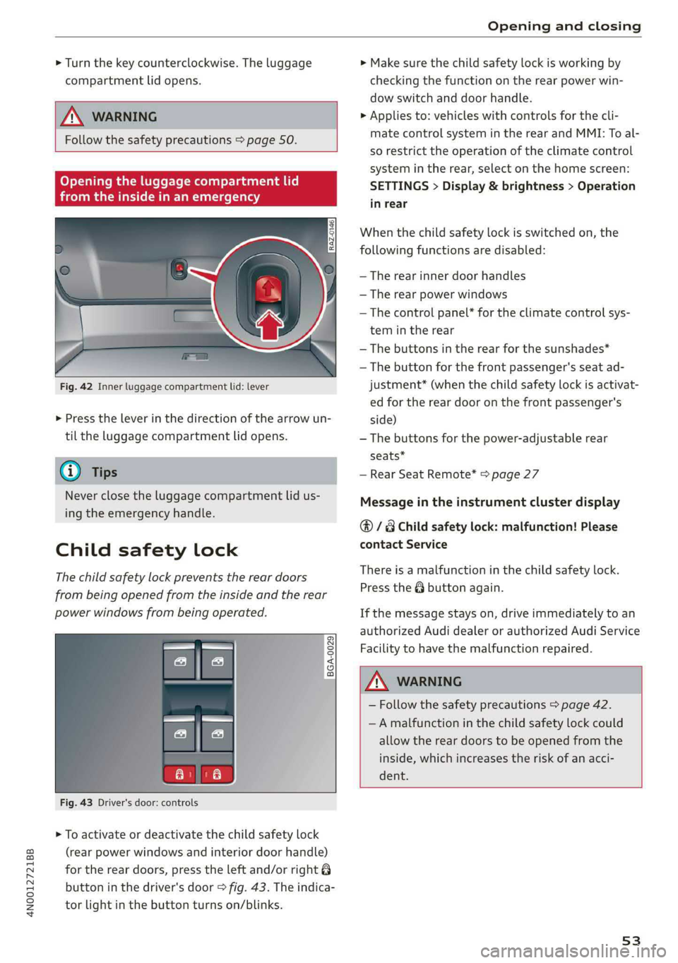 AUDI A8 2019  Owners Manual 