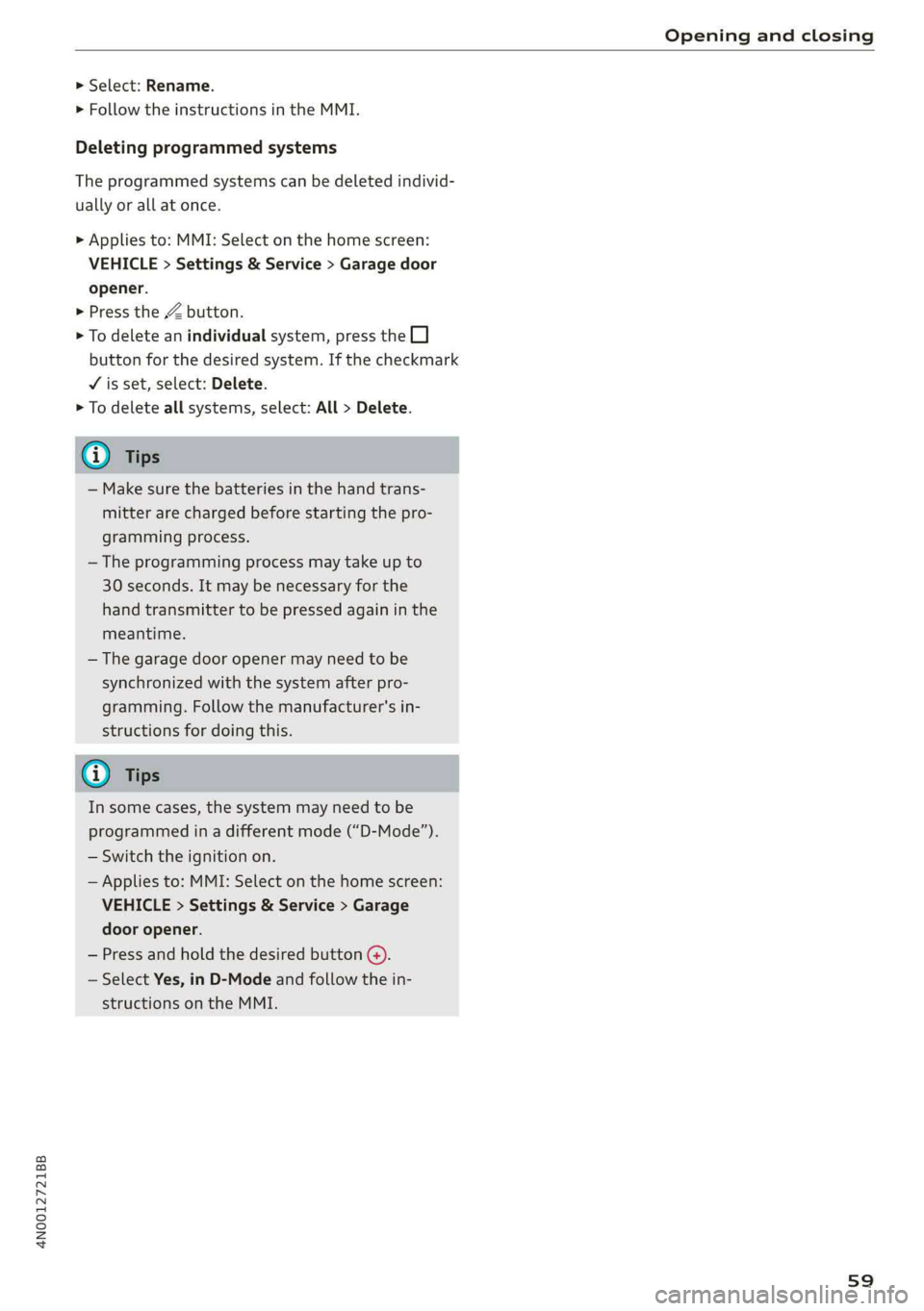 AUDI A8 2019  Owners Manual 