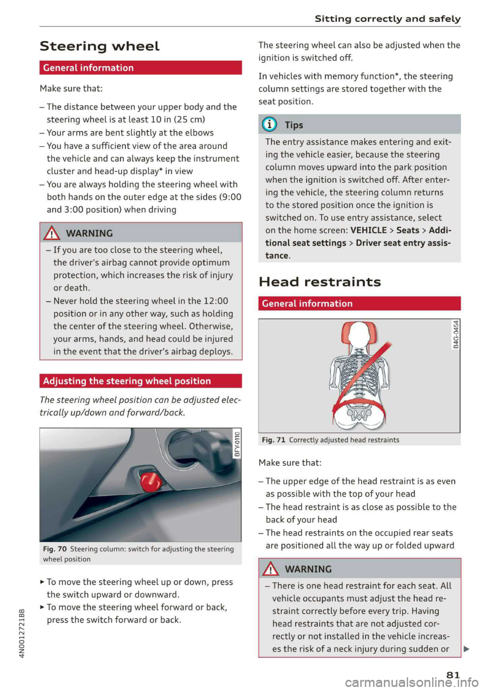 AUDI A8 2019  Owners Manual 
