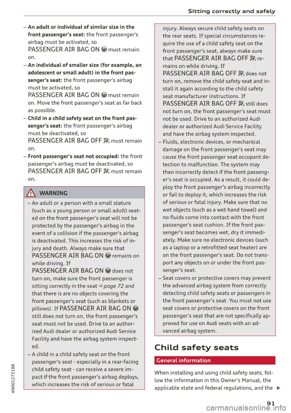AUDI A8 2019  Owners Manual 