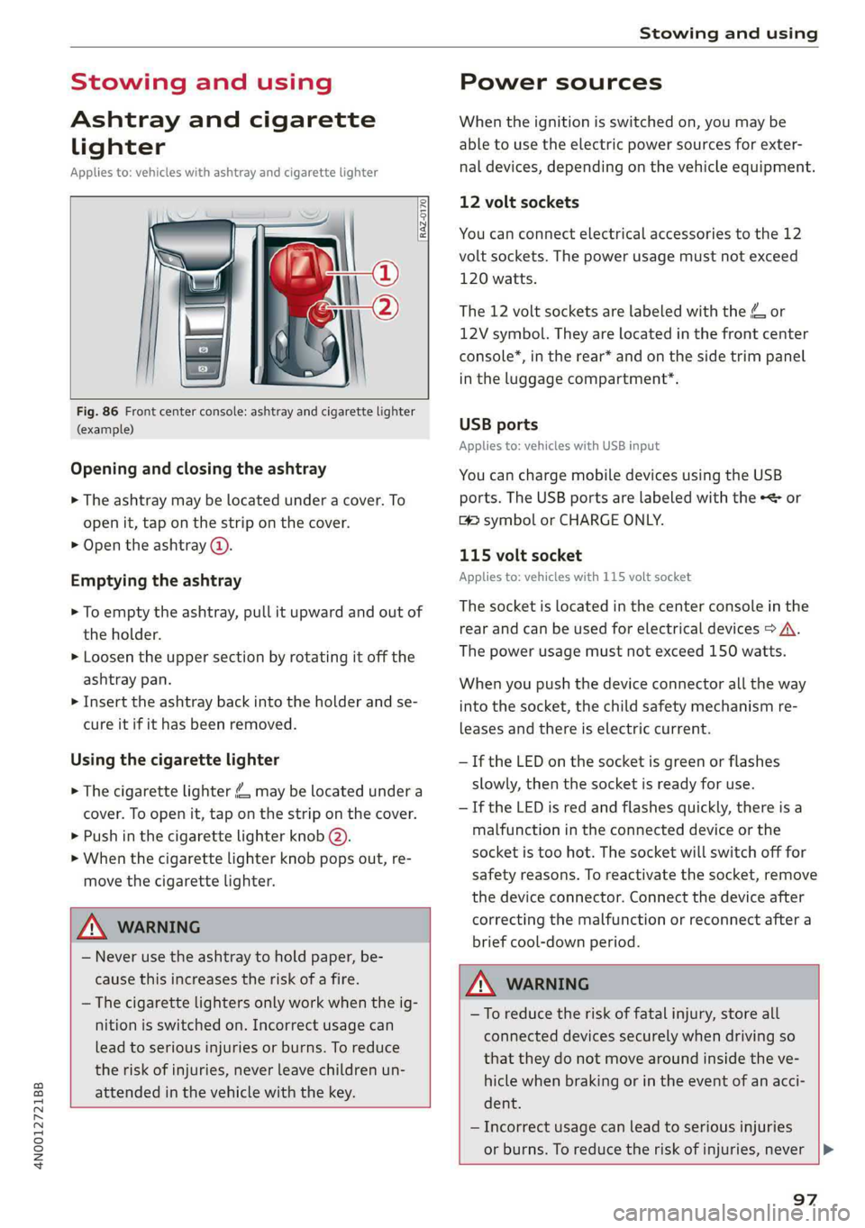 AUDI A8 2019  Owners Manual 