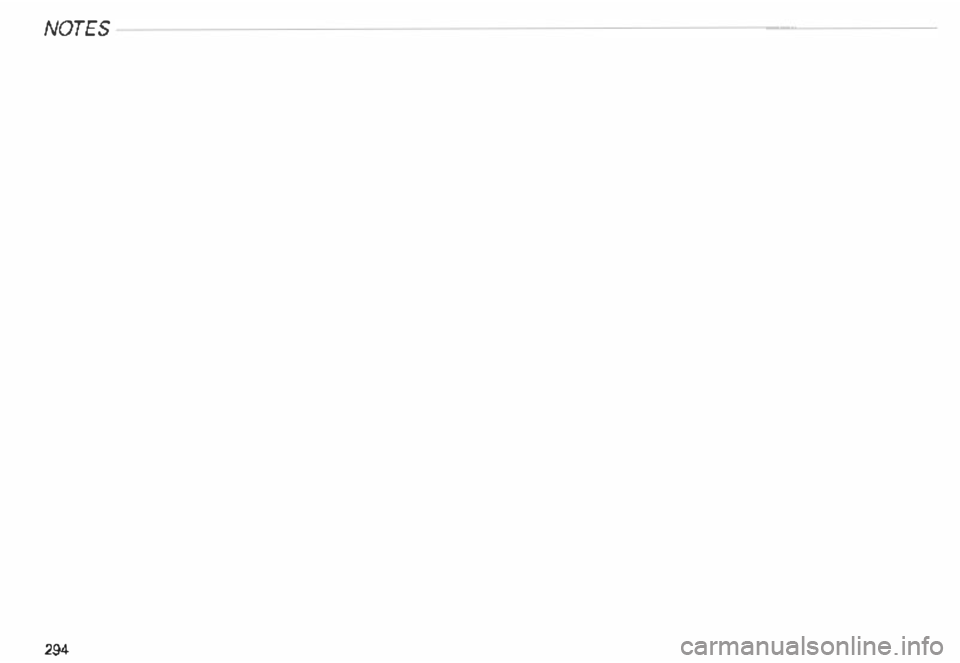 AUDI ALLROAD 2000  Owners Manual NOTES 
294  