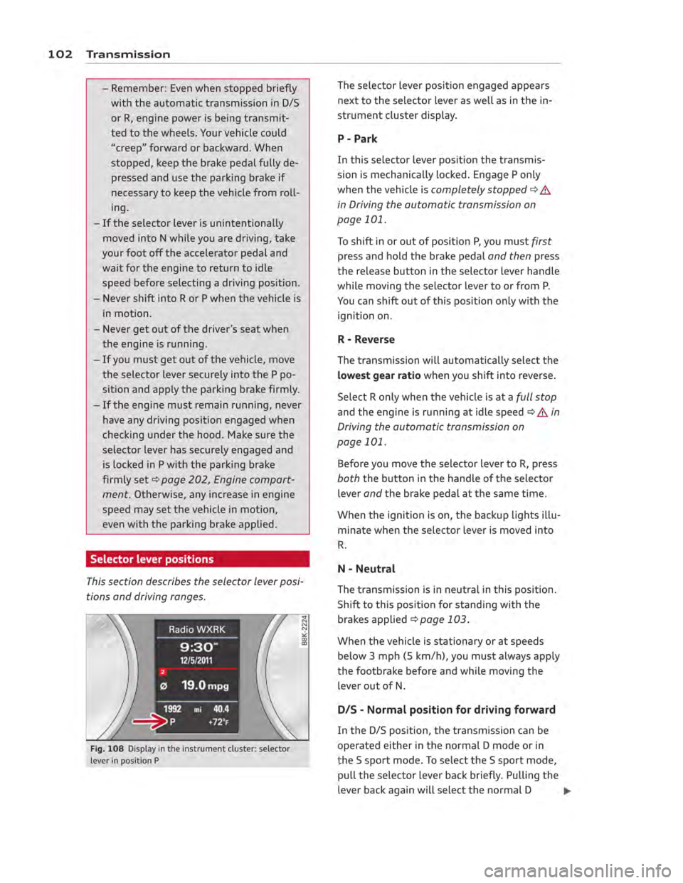 AUDI ALLROAD 2013  Owners Manual 