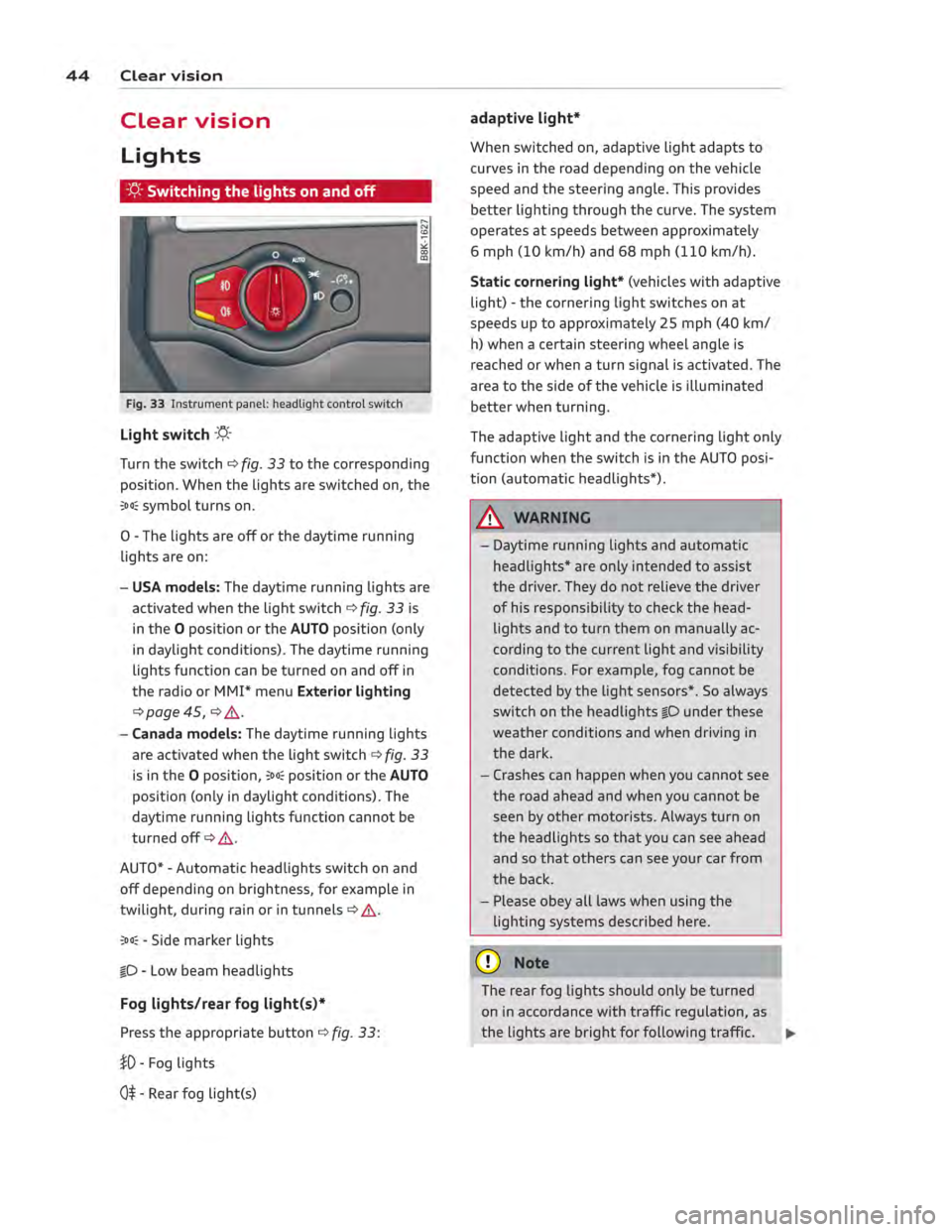 AUDI ALLROAD 2013  Owners Manual 