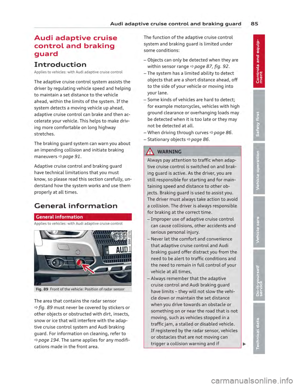 AUDI ALLROAD 2013  Owners Manual 