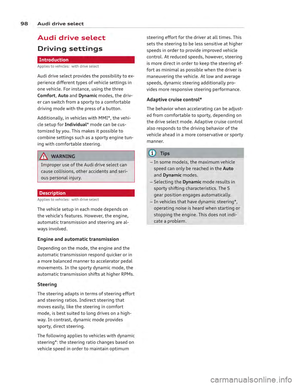 AUDI ALLROAD 2013  Owners Manual 