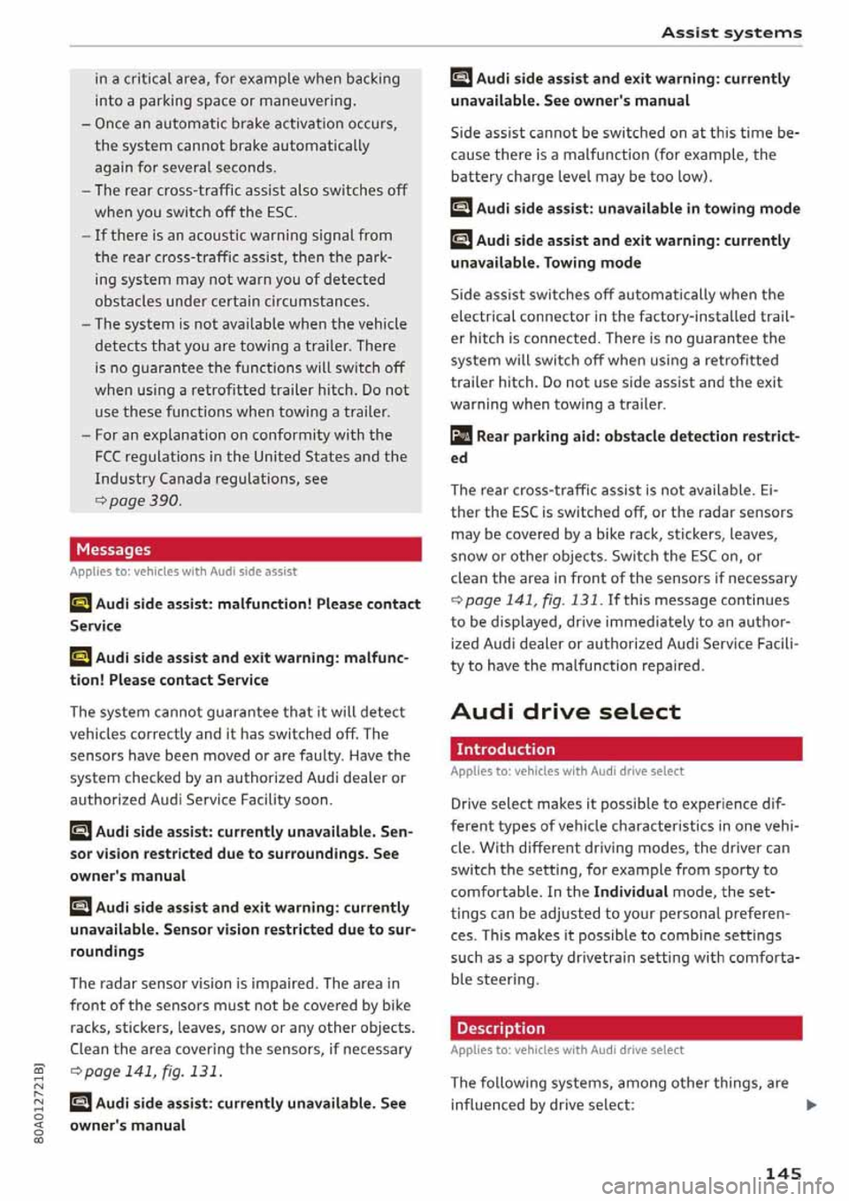 AUDI Q5 2020  Owners Manual 
