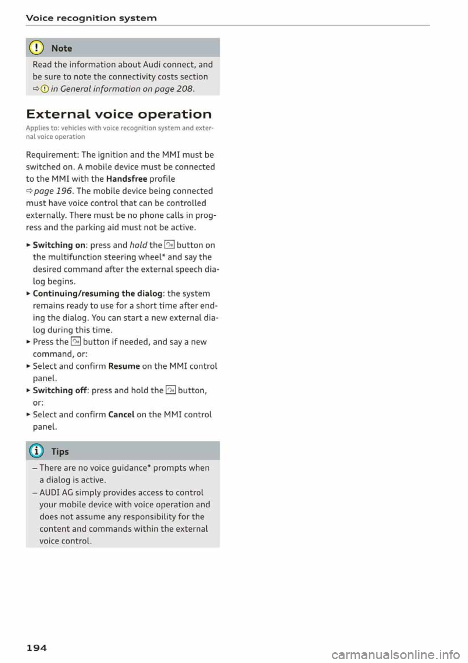 AUDI Q5 2020  Owners Manual 