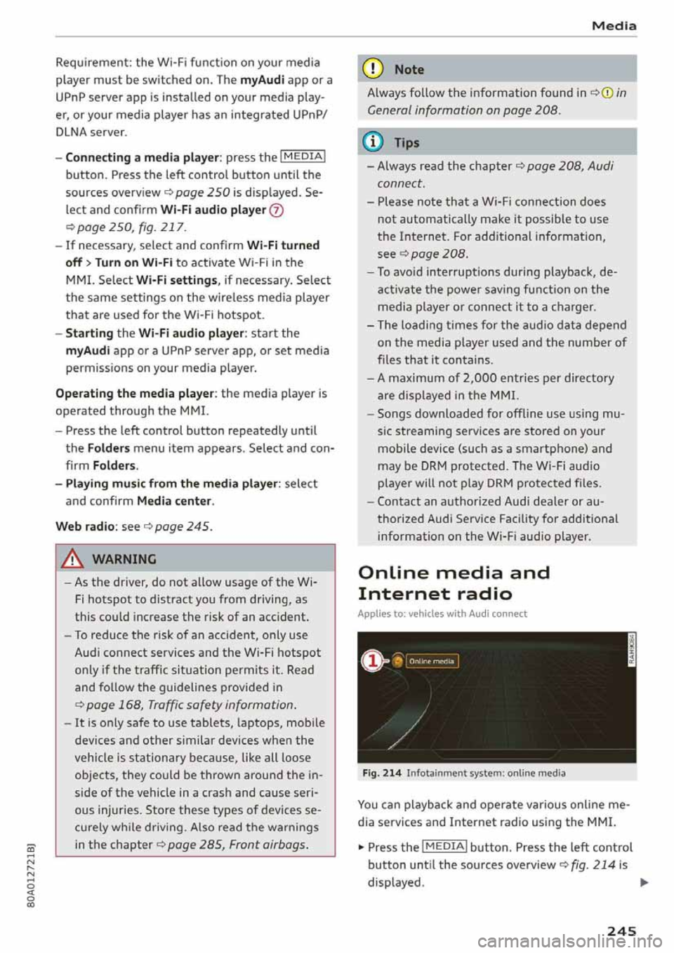 AUDI Q5 2020  Owners Manual 