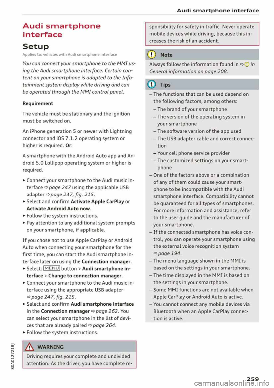 AUDI Q5 2020  Owners Manual 