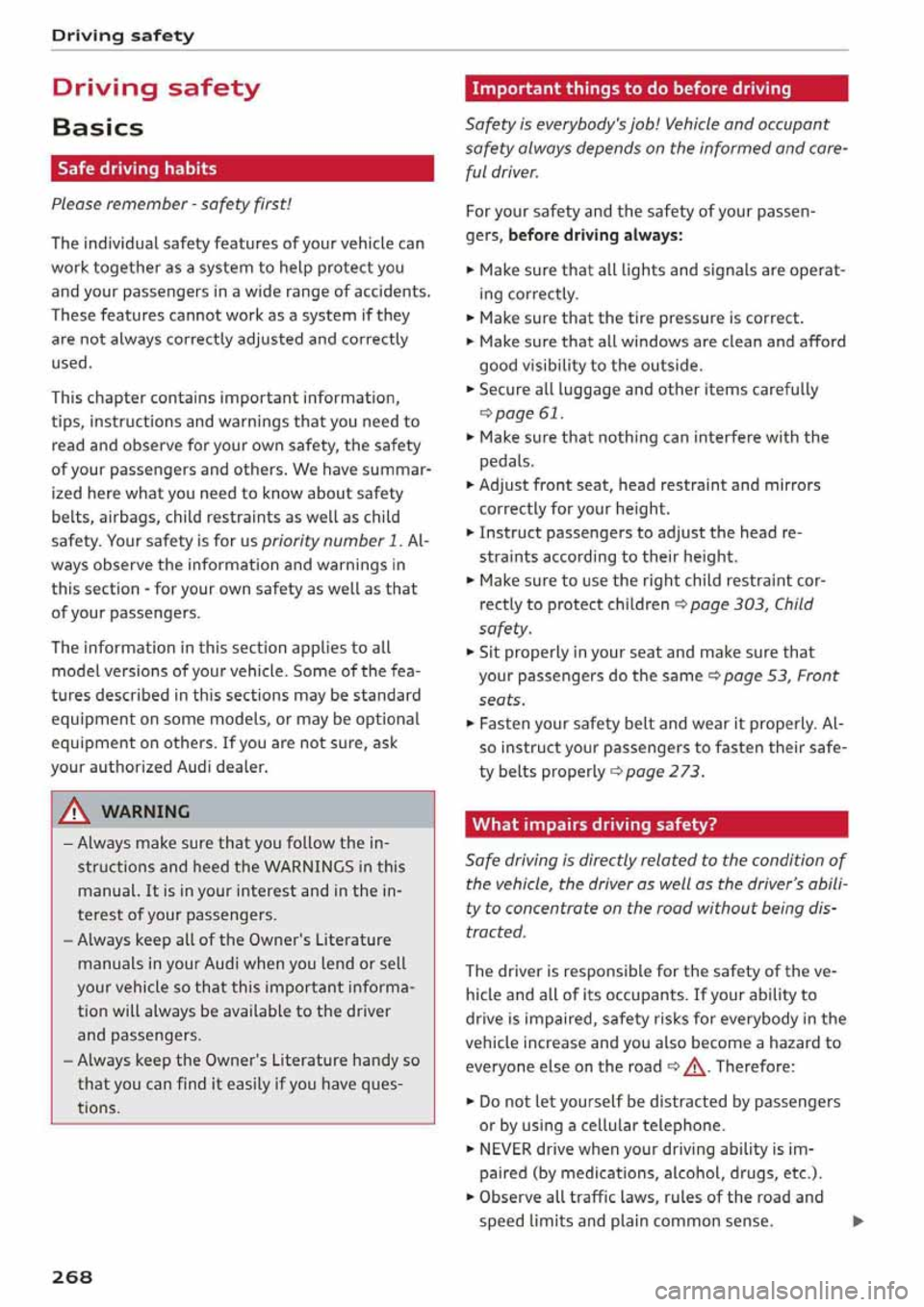 AUDI Q5 2020  Owners Manual 