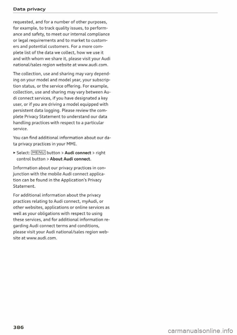 AUDI Q5 2020  Owners Manual 