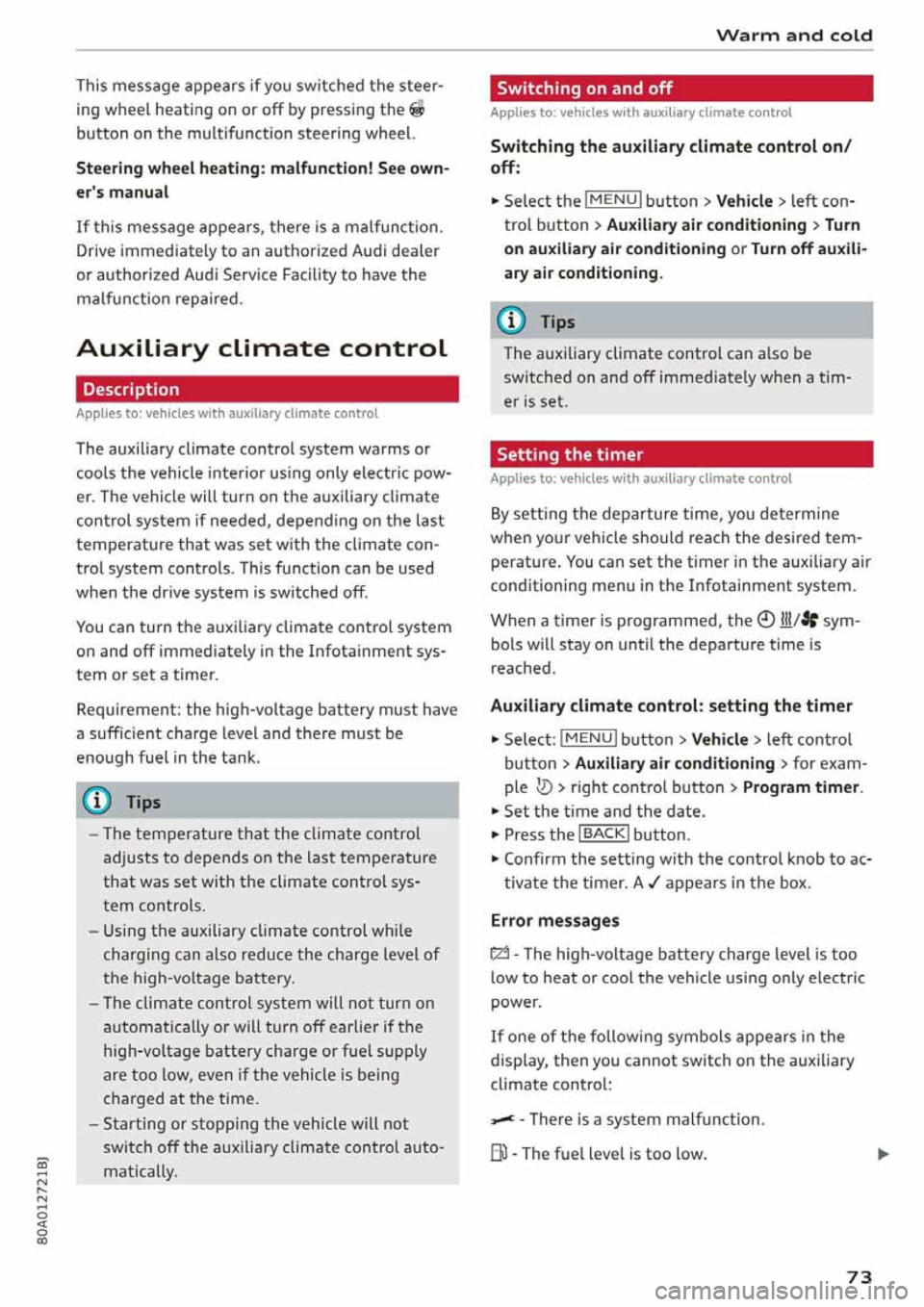 AUDI Q5 2020  Owners Manual 