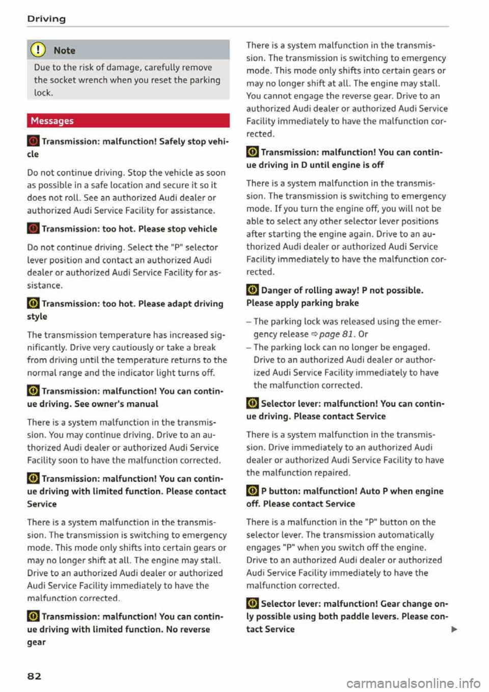 AUDI Q5 2020  Owners Manual 