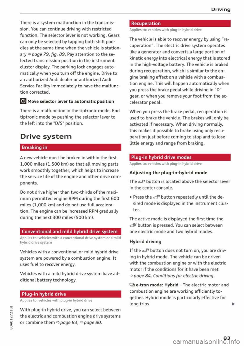 AUDI Q5 2020  Owners Manual 