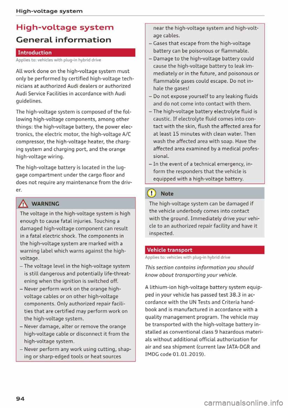 AUDI Q5 2020  Owners Manual 