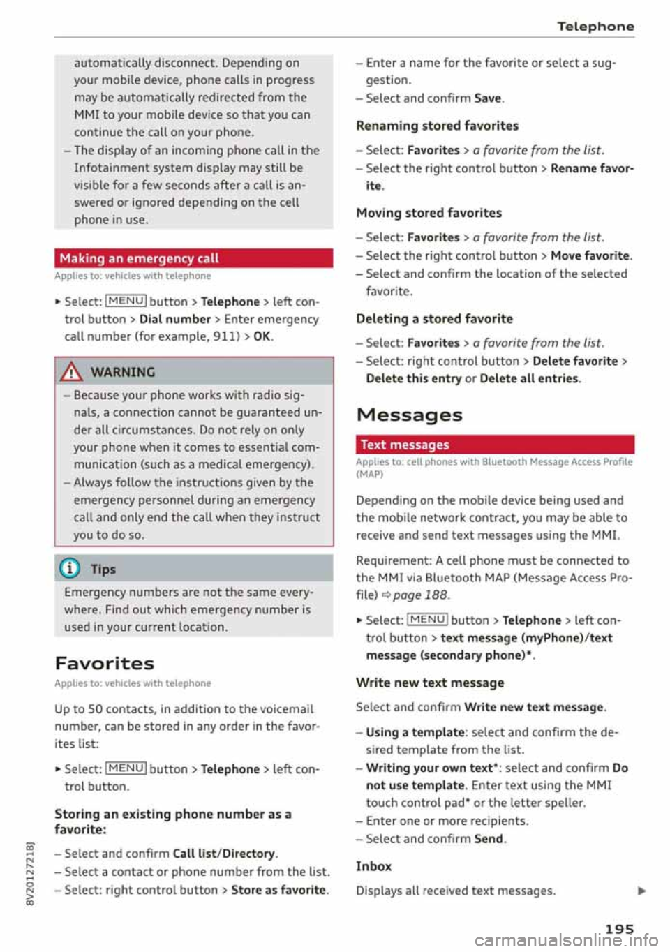AUDI S3 SEDAN 2019  Owners Manual 