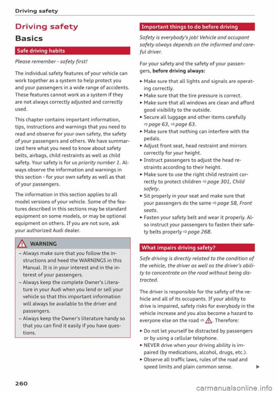 AUDI S3 SEDAN 2019  Owners Manual 
