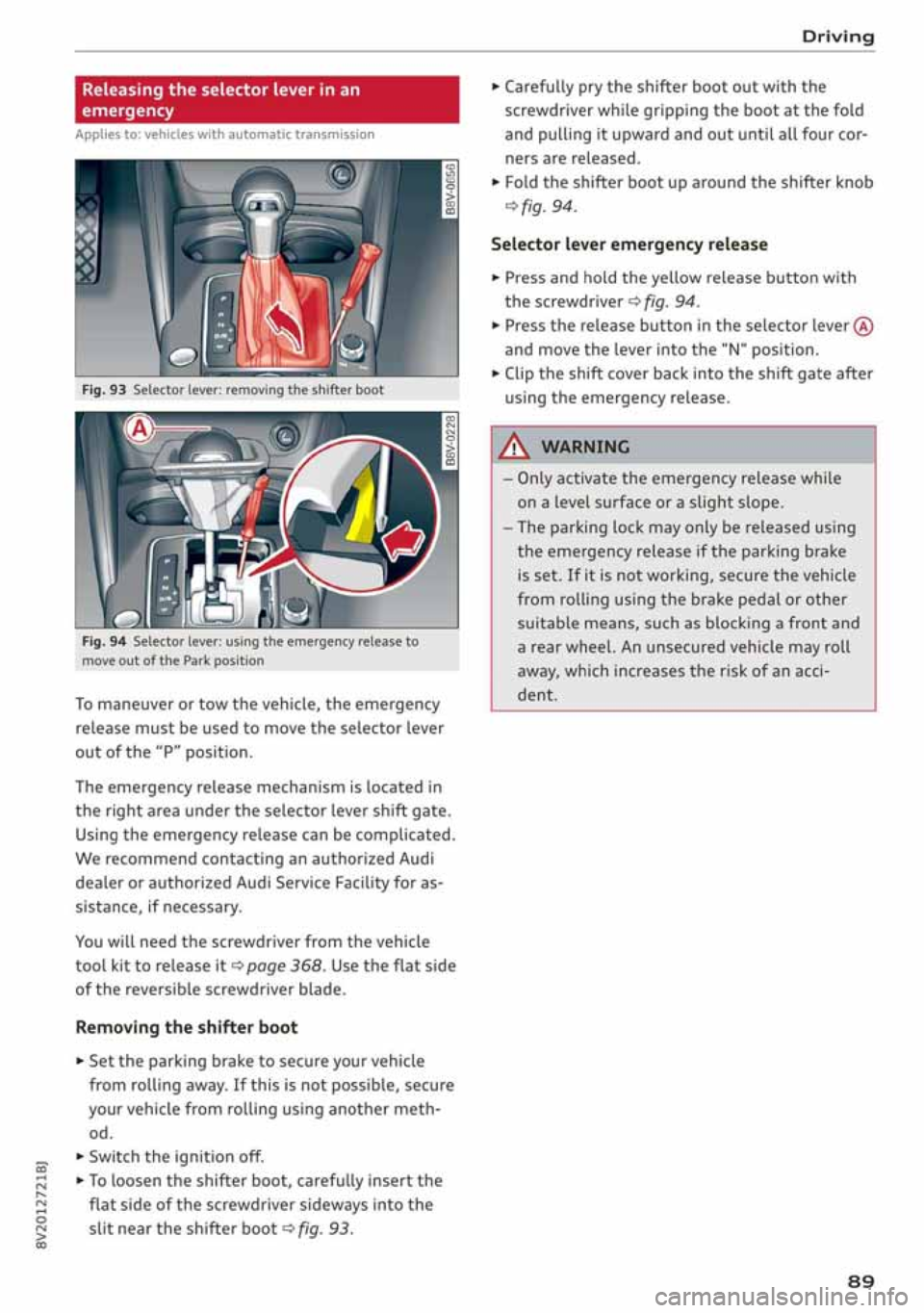 AUDI S3 SEDAN 2019  Owners Manual 