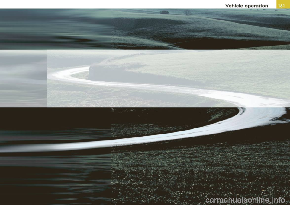 AUDI TT COUPE 2009  Owners Manual Vehicle  operation  