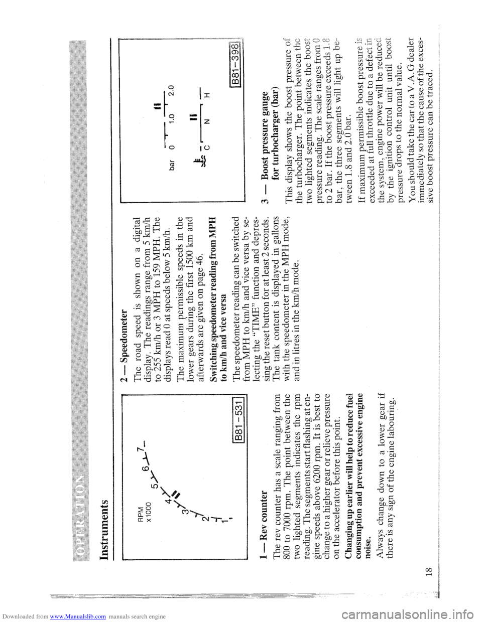 AUDI QUATTRO 1985 85 Owners Manual Downloaded from www.Manualslib.com manuals search engine   