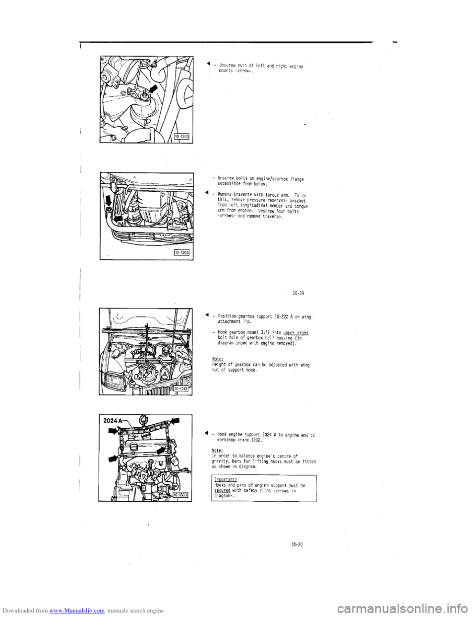 AUDI 100 1991 44 Engine Workshop Manual Downloaded from www.Manualslib.com manuals search engine   