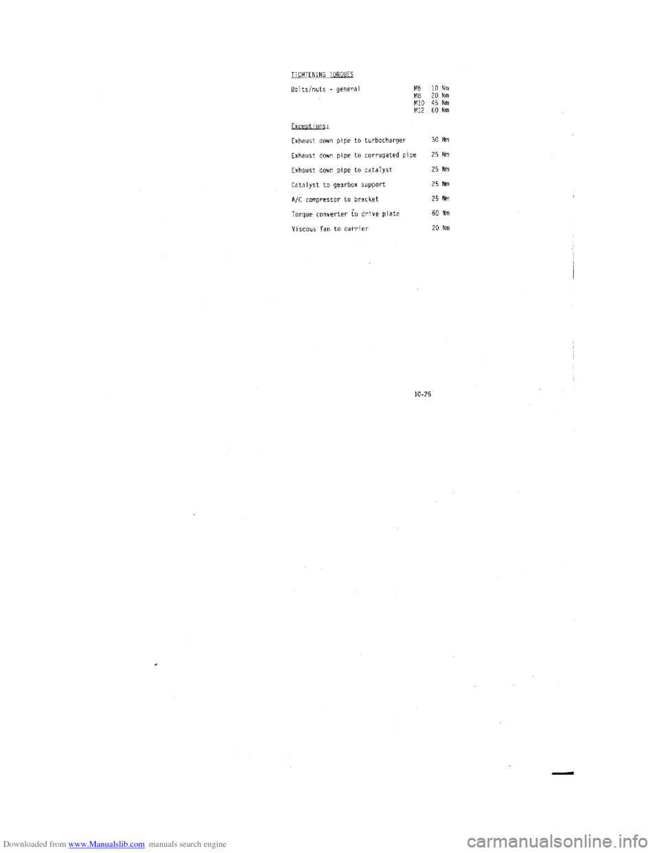 AUDI 100 1991 44 Engine Workshop Manual Downloaded from www.Manualslib.com manuals search engine   