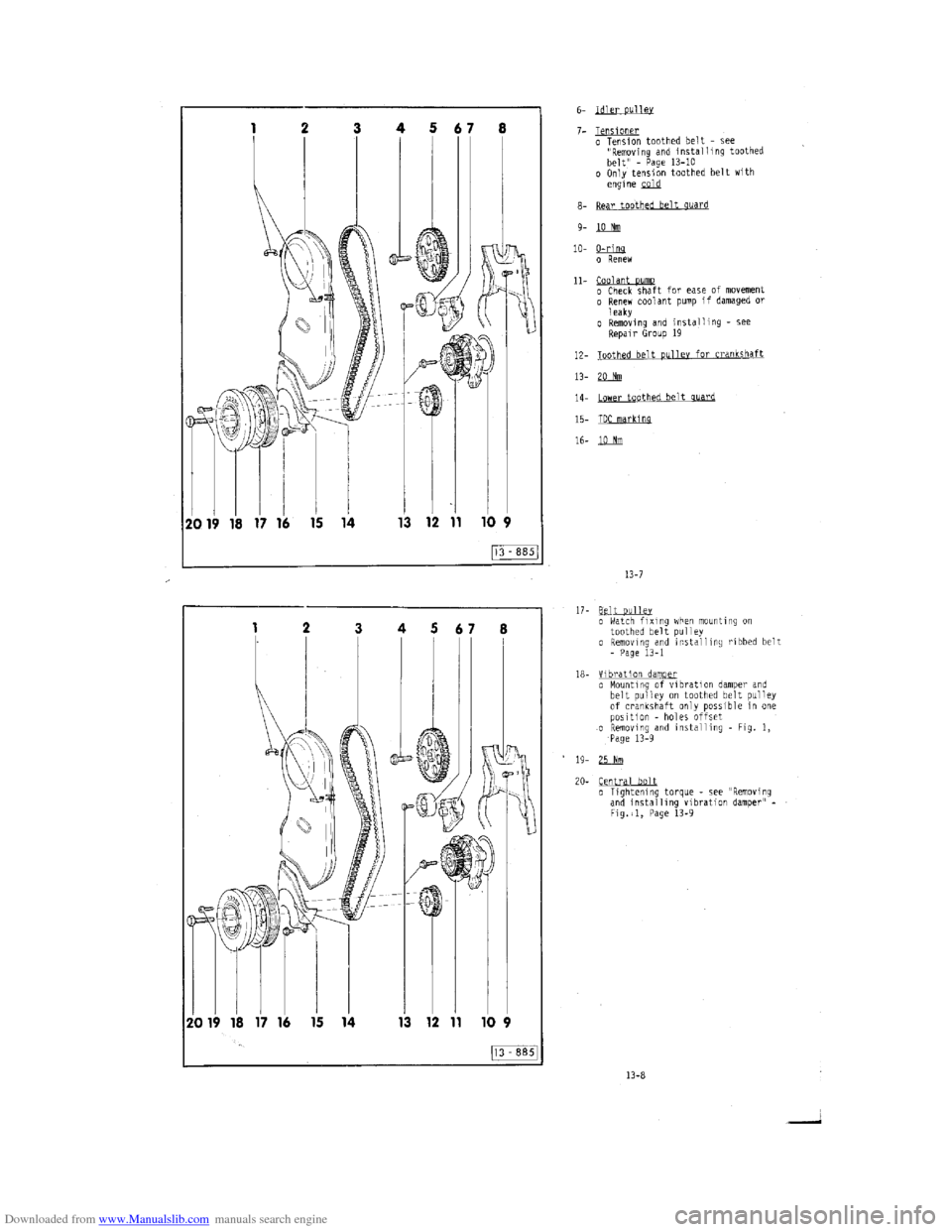 AUDI 100 1991 44 Engine Workshop Manual Downloaded from www.Manualslib.com manuals search engine   