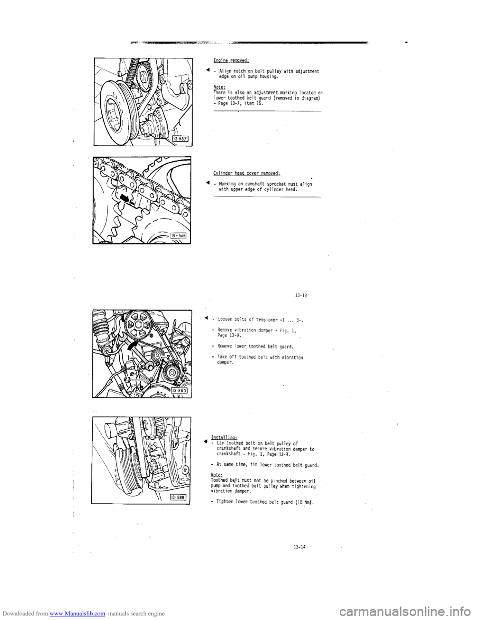 AUDI 100 1991 44 Engine Workshop Manual Downloaded from www.Manualslib.com manuals search engine   