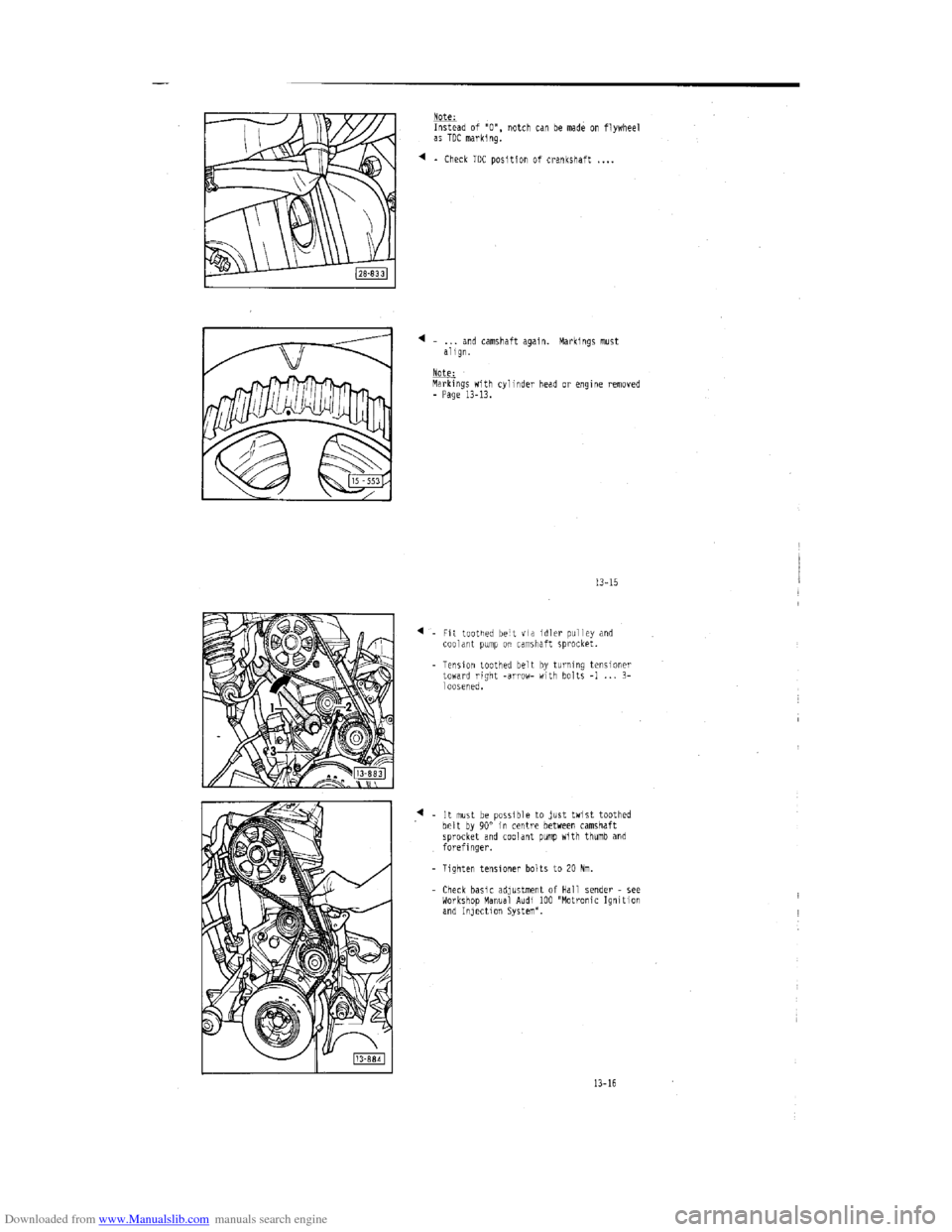 AUDI 100 1991 44 Engine Workshop Manual Downloaded from www.Manualslib.com manuals search engine   