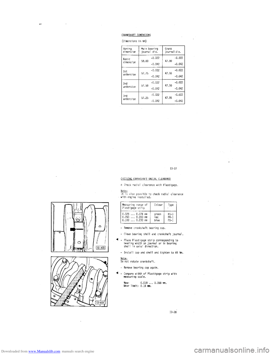 AUDI 100 1991 44 Engine Workshop Manual Downloaded from www.Manualslib.com manuals search engine   