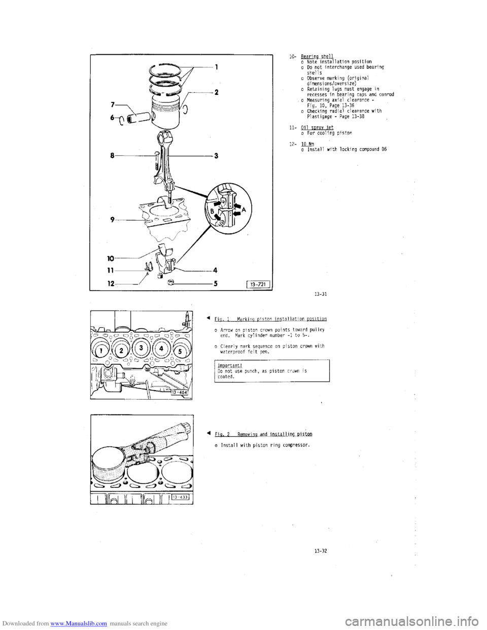 AUDI 100 1991 44 Engine Workshop Manual Downloaded from www.Manualslib.com manuals search engine   