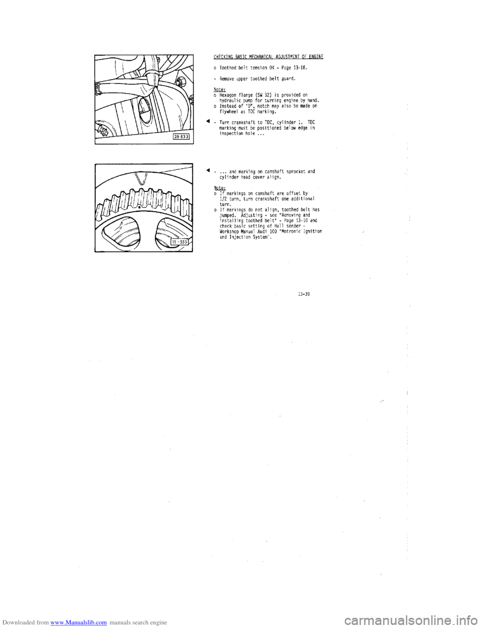 AUDI 100 1991 44 Engine Workshop Manual Downloaded from www.Manualslib.com manuals search engine   