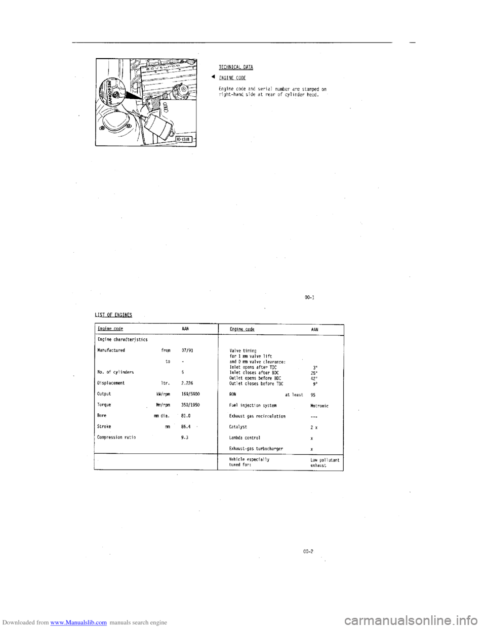 AUDI 100 1991 44 Engine Workshop Manual Downloaded from www.Manualslib.com manuals search engine   