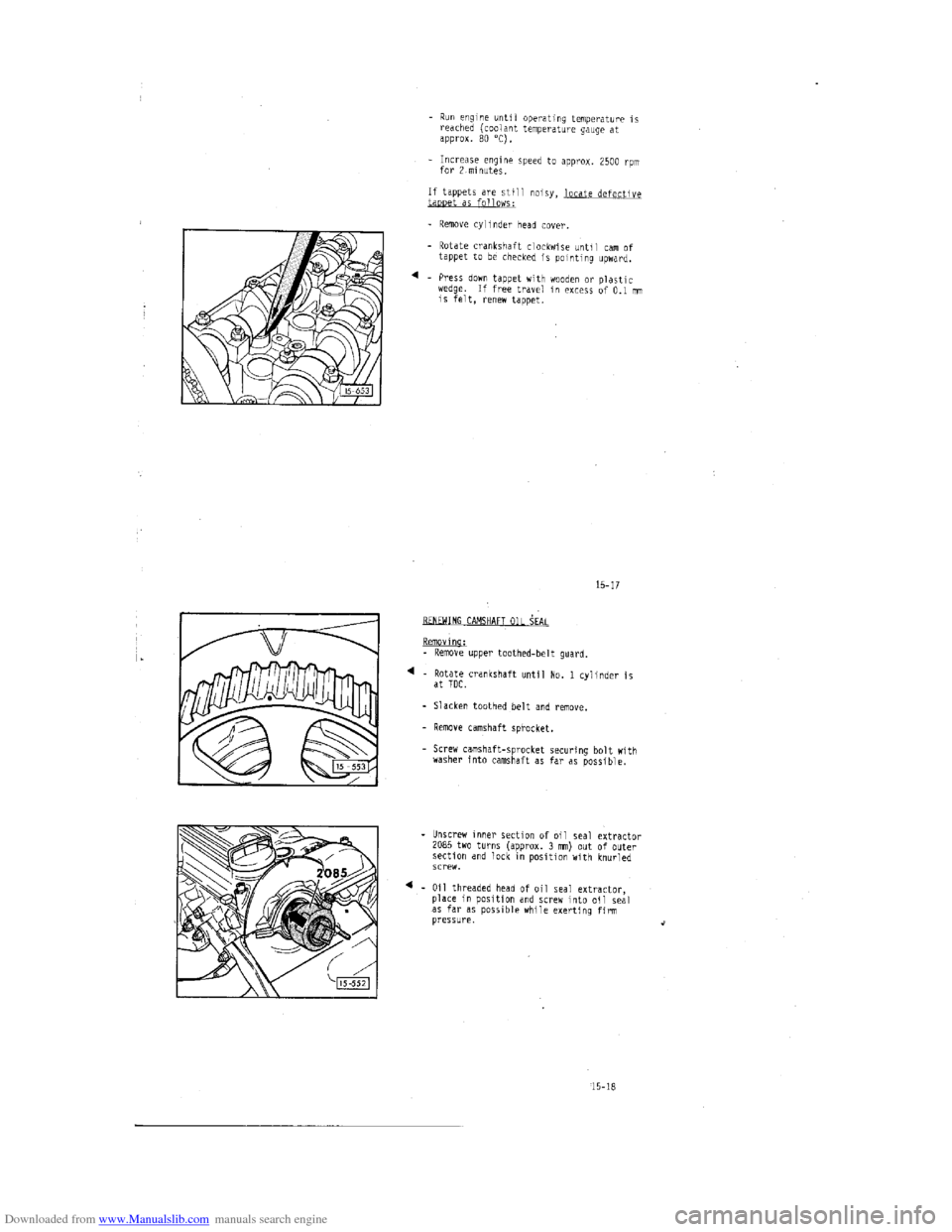AUDI 100 1991 44 Engine Workshop Manual Downloaded from www.Manualslib.com manuals search engine   