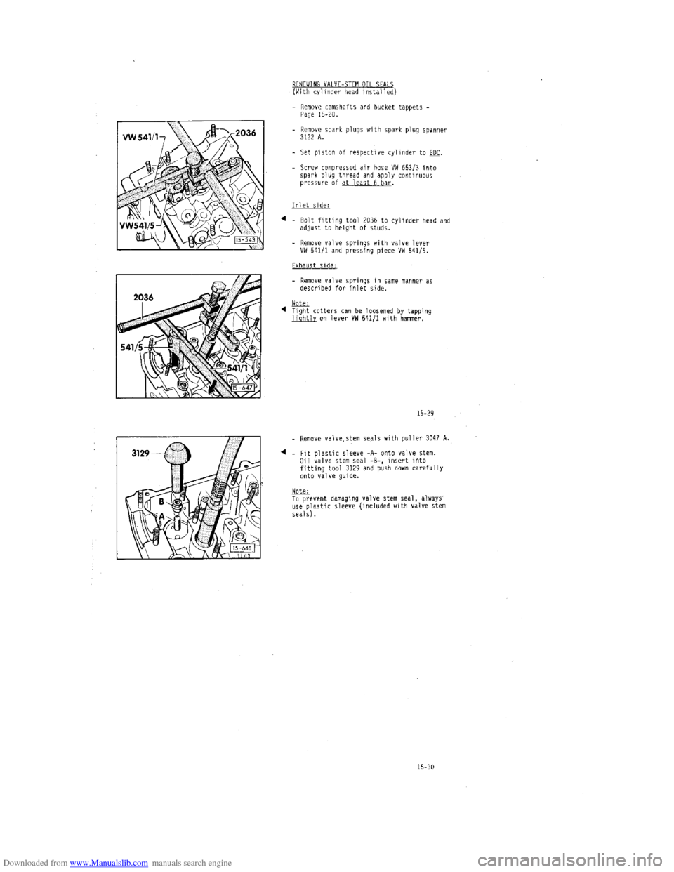 AUDI 100 1991 44 Engine Workshop Manual Downloaded from www.Manualslib.com manuals search engine   