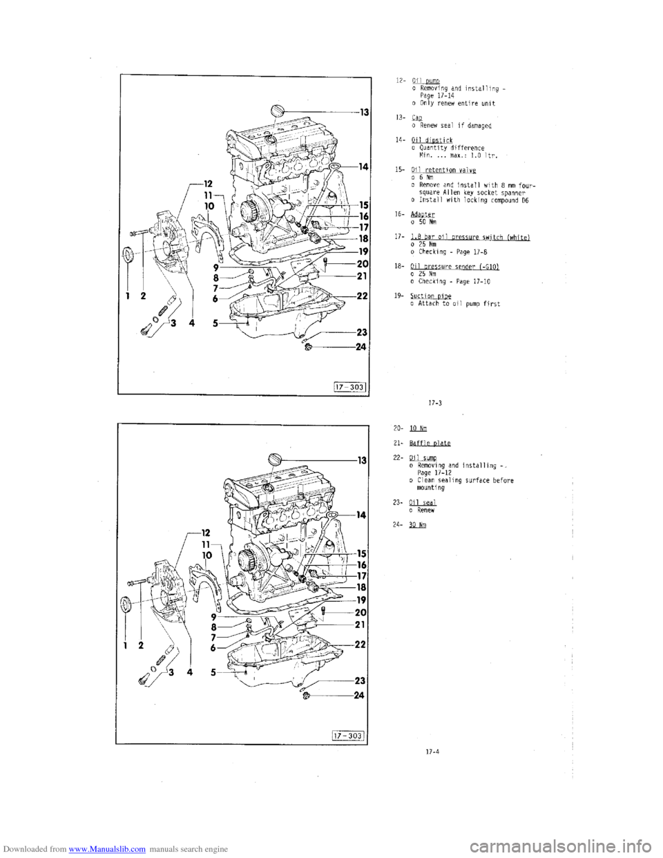 AUDI 100 1991 44 Engine Workshop Manual Downloaded from www.Manualslib.com manuals search engine   