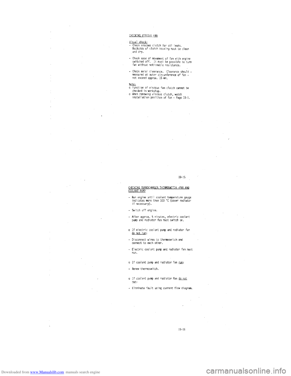 AUDI 100 1991 44 Engine Workshop Manual Downloaded from www.Manualslib.com manuals search engine   