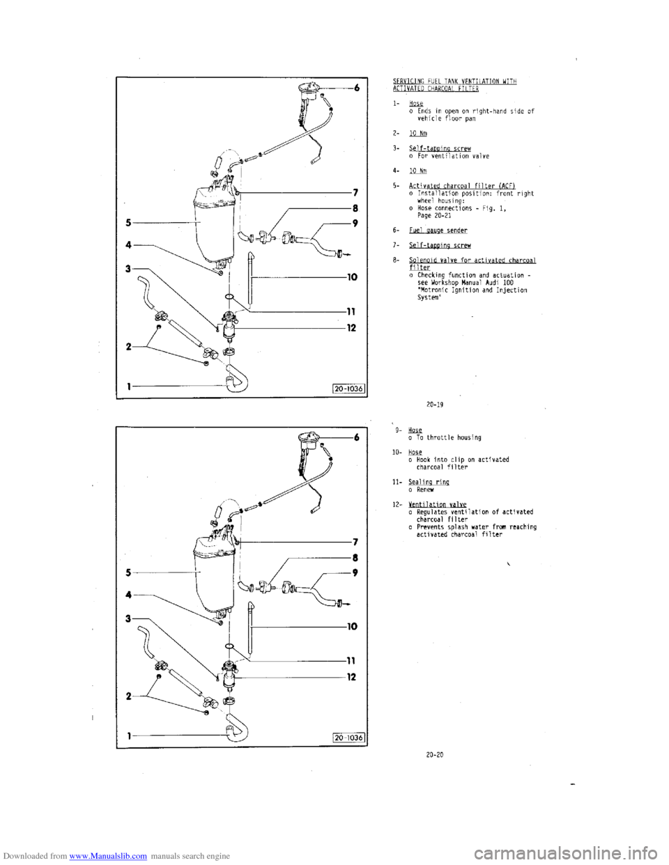 AUDI 100 1991 44 Engine Workshop Manual Downloaded from www.Manualslib.com manuals search engine   
