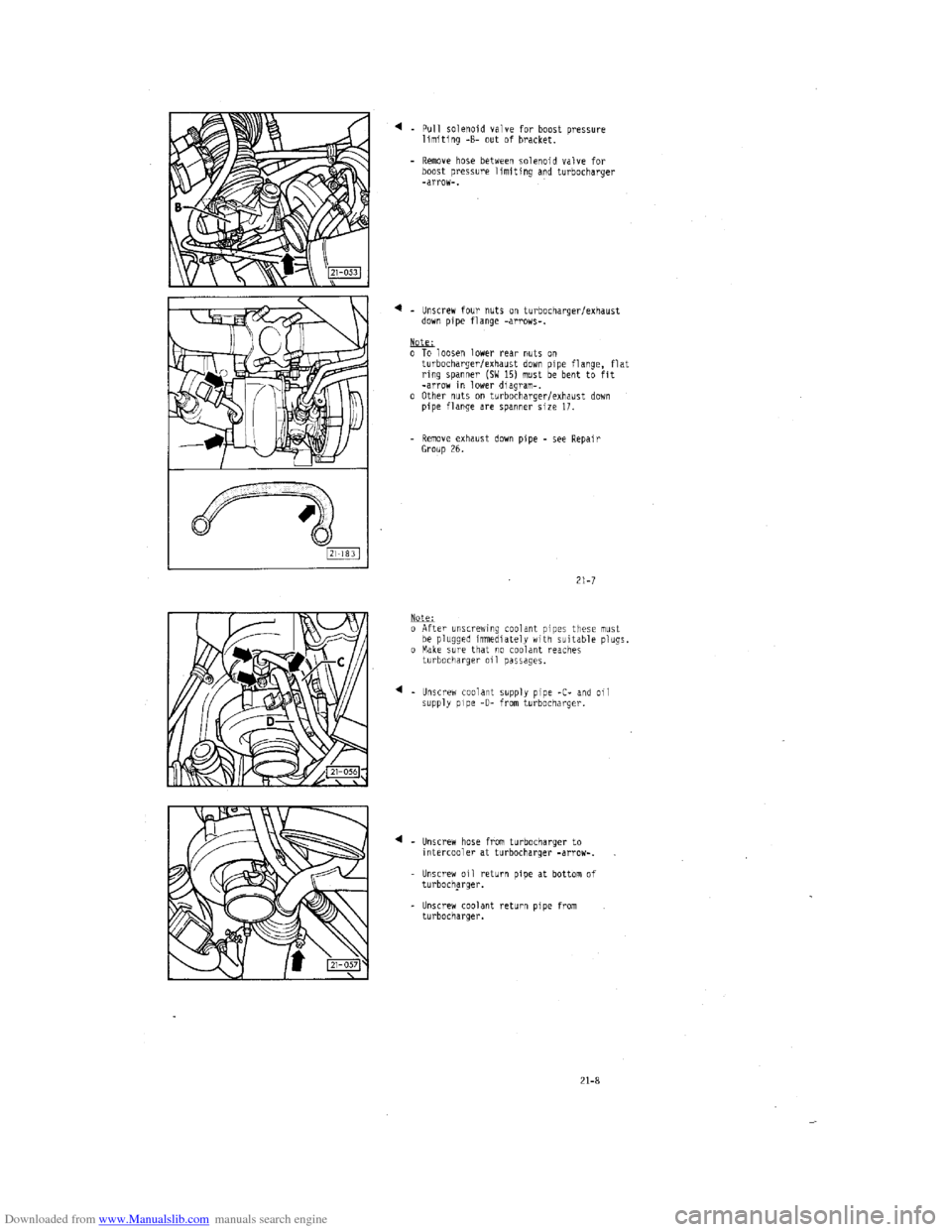 AUDI 100 1991 44 Engine Workshop Manual Downloaded from www.Manualslib.com manuals search engine   