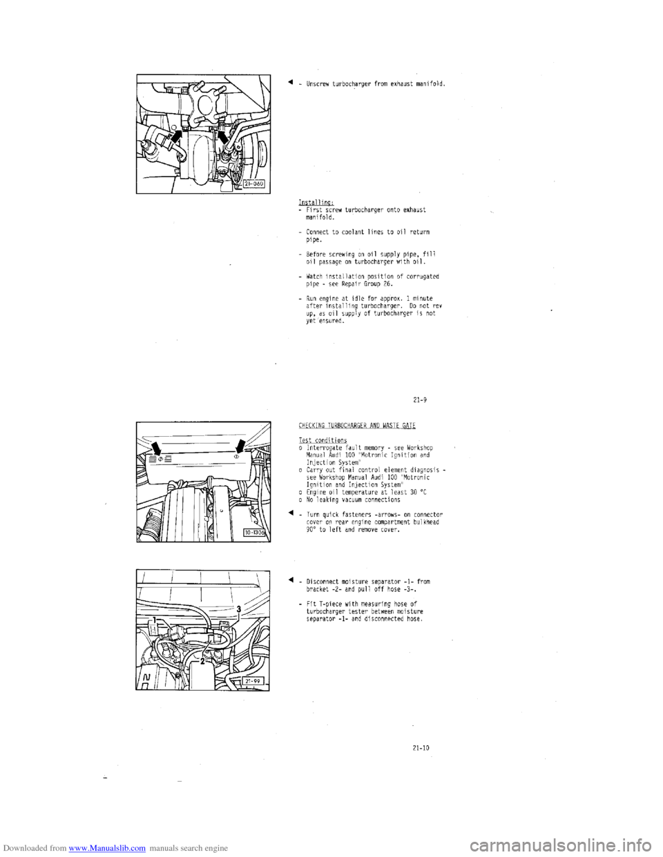 AUDI 100 1991 44 Engine Workshop Manual Downloaded from www.Manualslib.com manuals search engine   