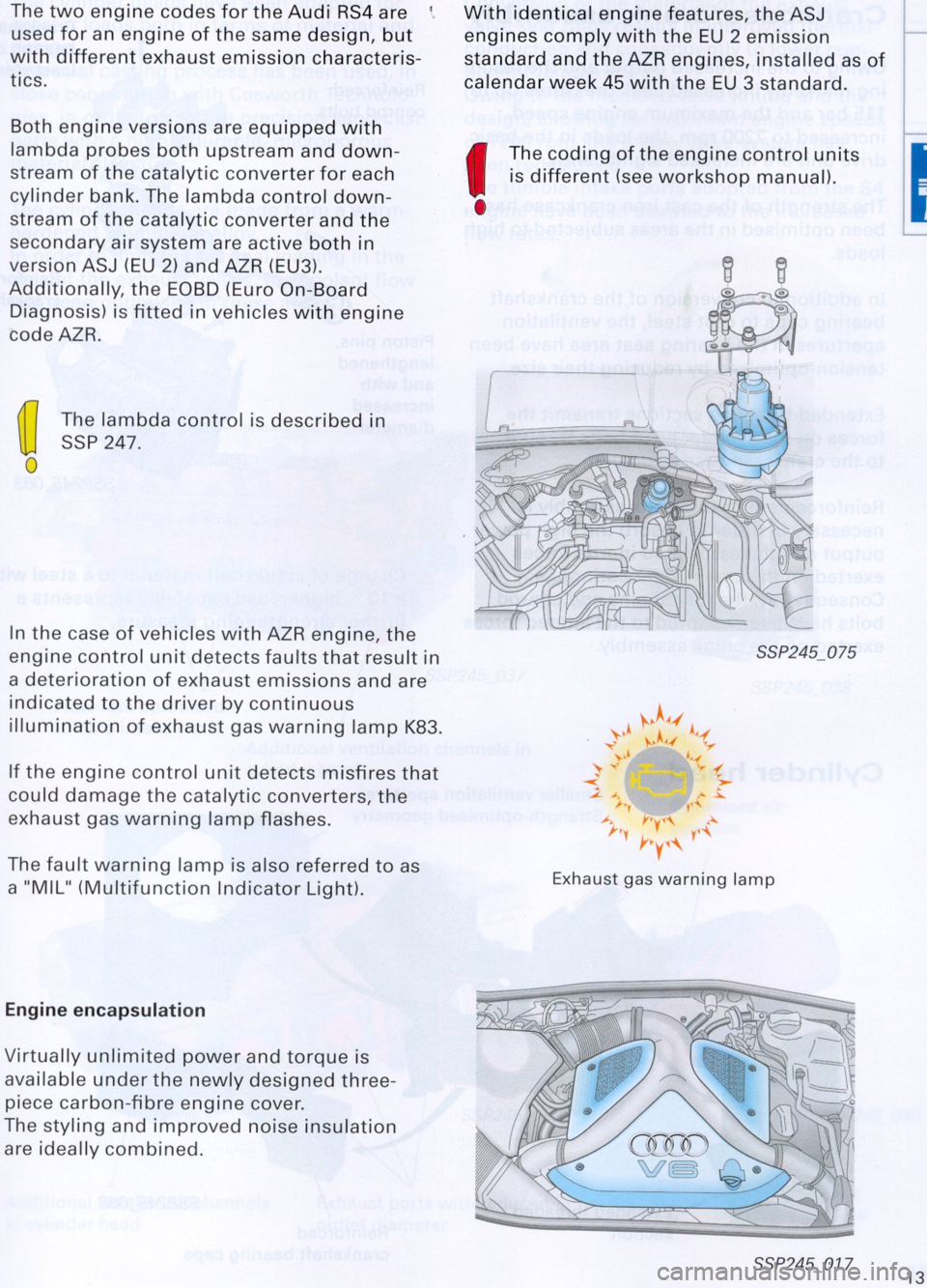AUDI RS4 2000 B5 / 1.G Study Guide 