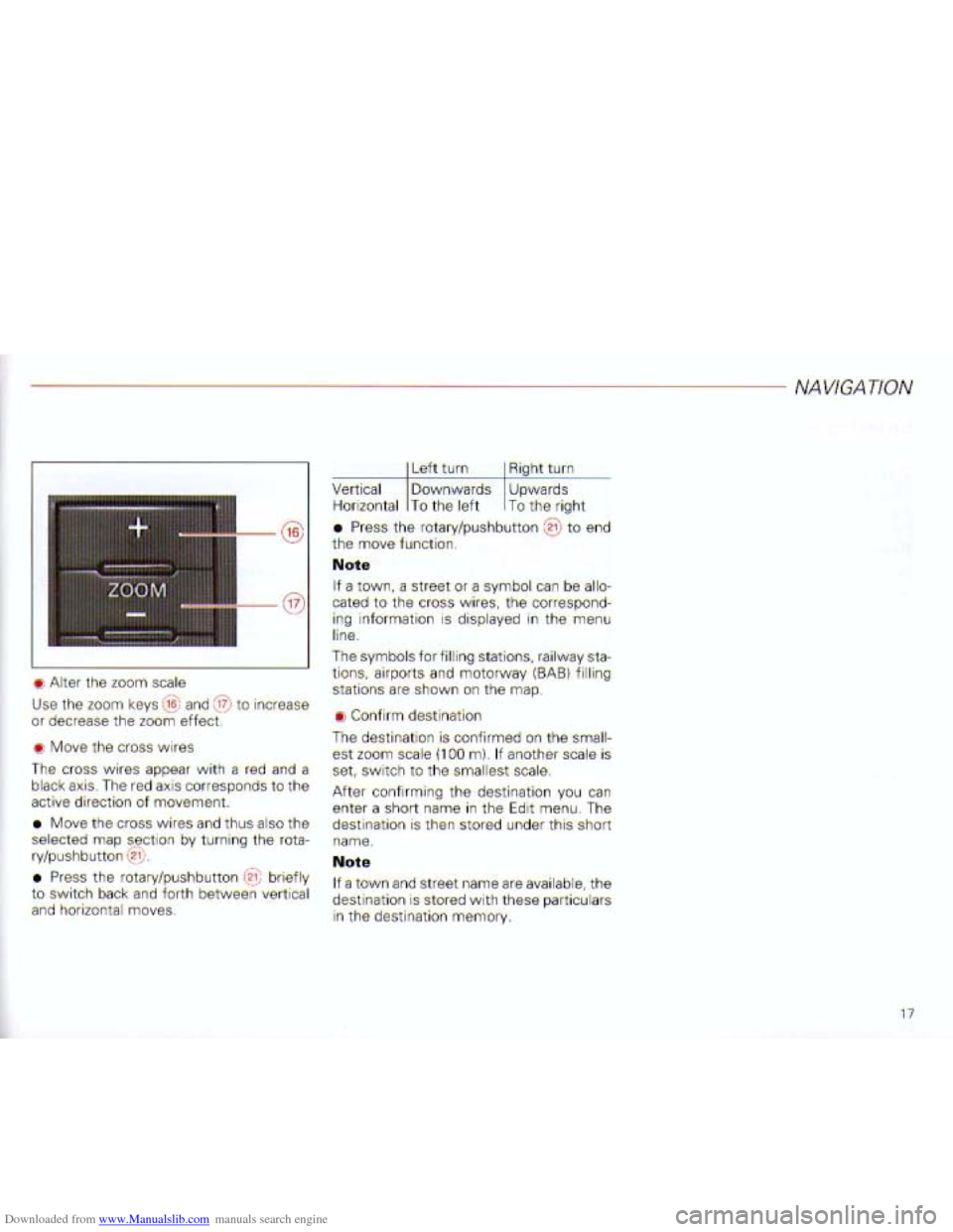 AUDI A4 2001 B6 / 2.G Navigation System Plus Manual Downloaded from www.Manualslib.com manuals search engine   