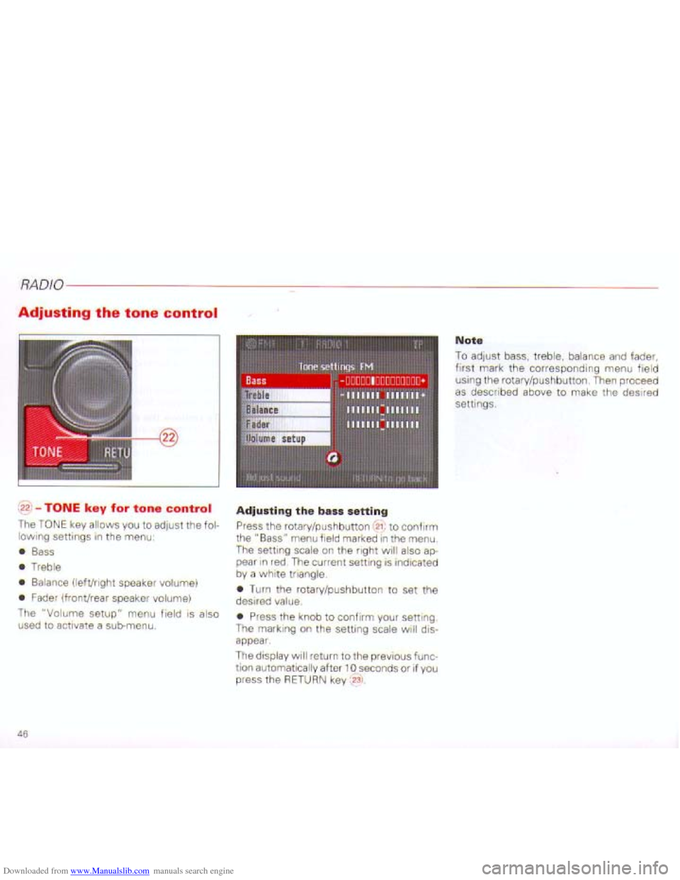 AUDI A4 2001 B6 / 2.G Navigation System Plus Manual Downloaded from www.Manualslib.com manuals search engine   