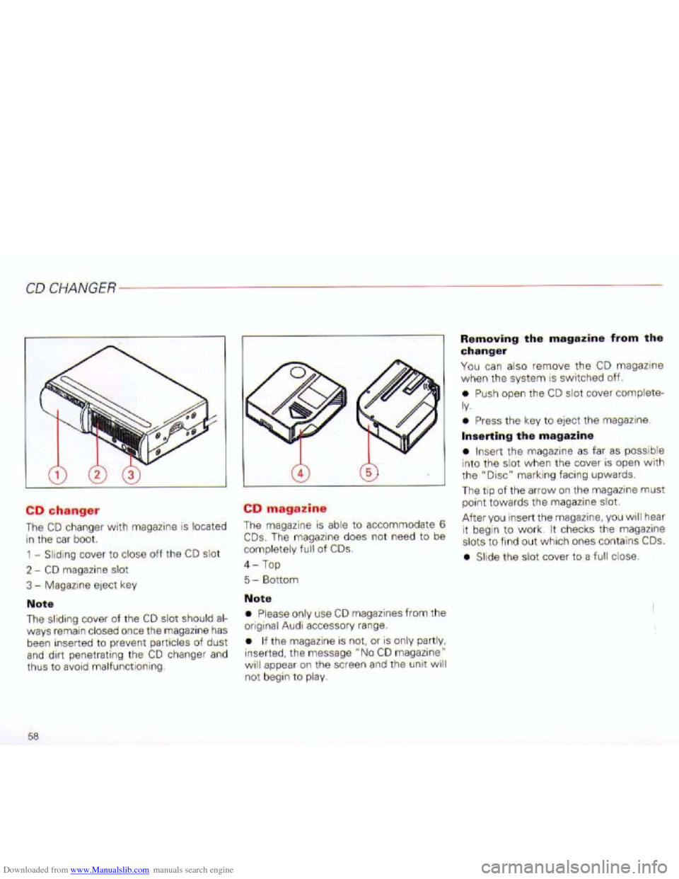 AUDI A4 2001 B6 / 2.G Navigation System Plus Manual Downloaded from www.Manualslib.com manuals search engine   