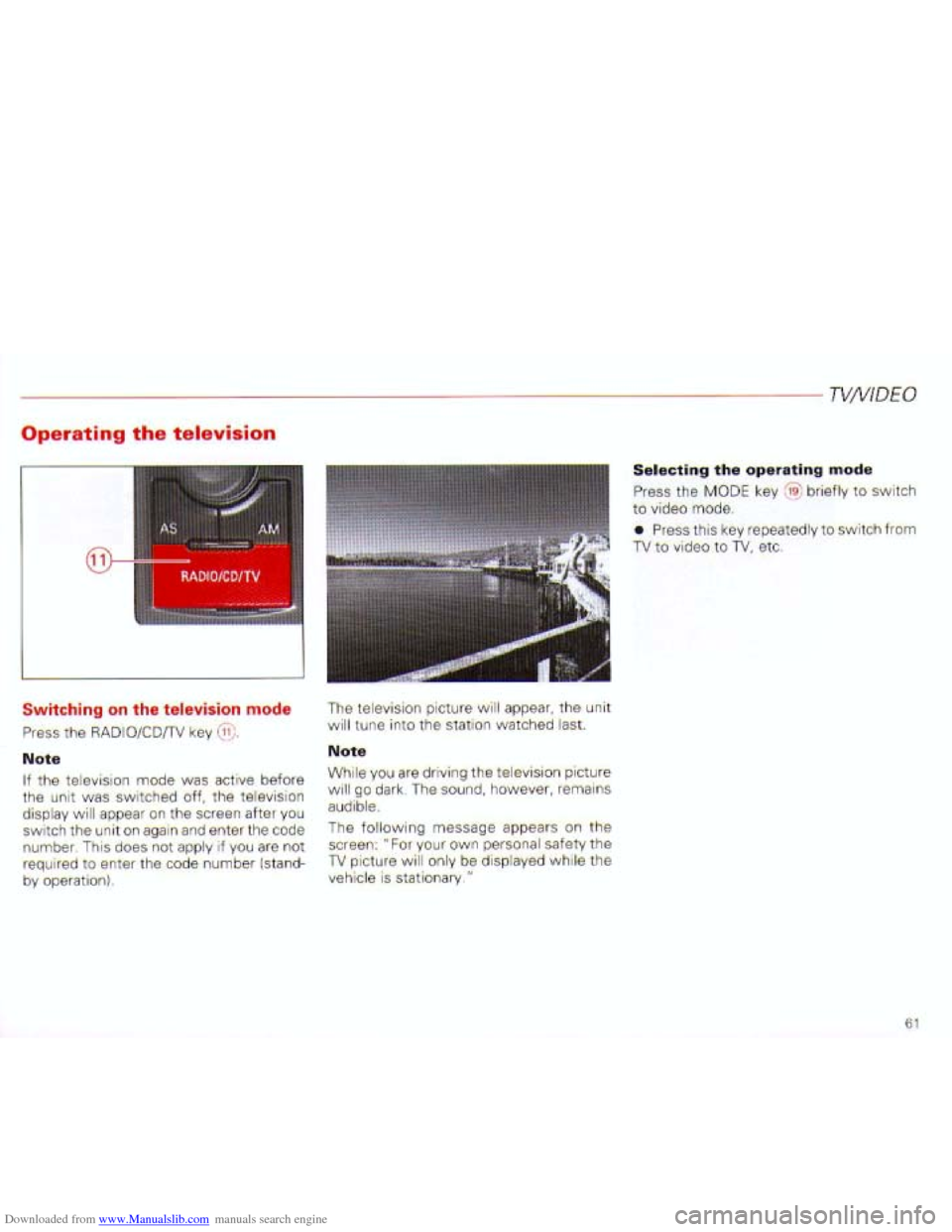 AUDI A4 2001 B6 / 2.G Navigation System Plus Manual Downloaded from www.Manualslib.com manuals search engine   