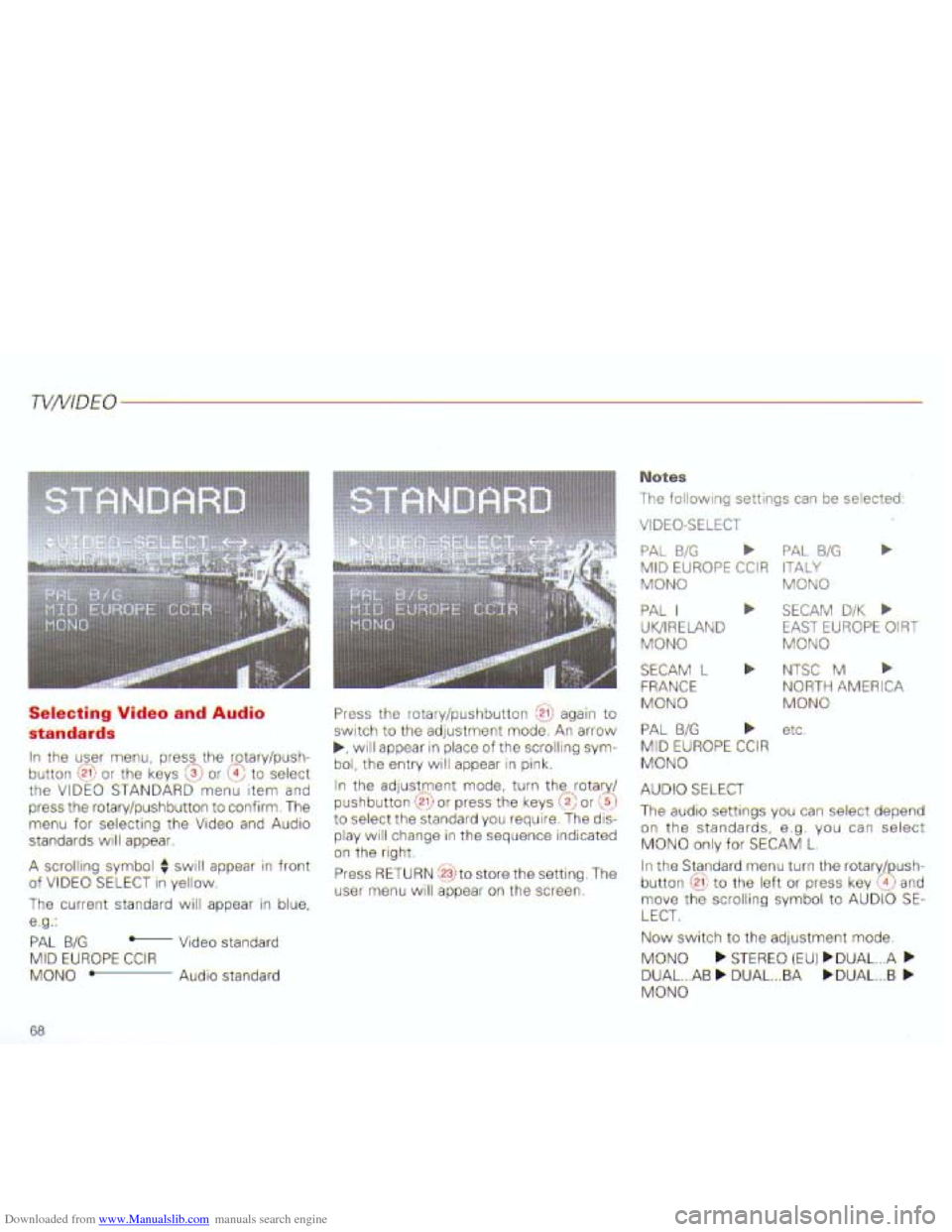AUDI A4 2001 B6 / 2.G Navigation System Plus Manual Downloaded from www.Manualslib.com manuals search engine   