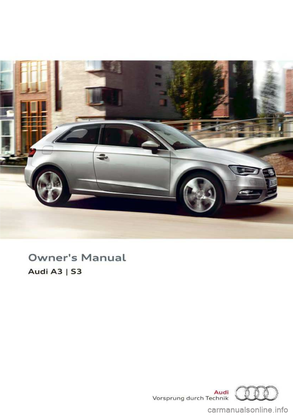 AUDI A3 2014 8V / 3.G Owners Manual 