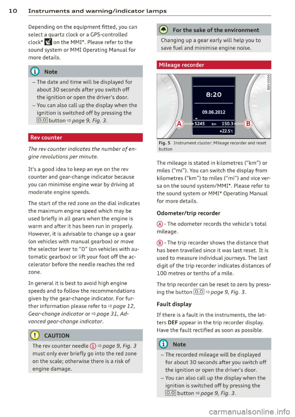 AUDI A3 2014 8V / 3.G Owners Manual 